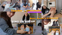 Asian Tickling Challenge (58min)– Teacher & Classmate Double Tickle — Sing Through the Sole Tickling or Fail
